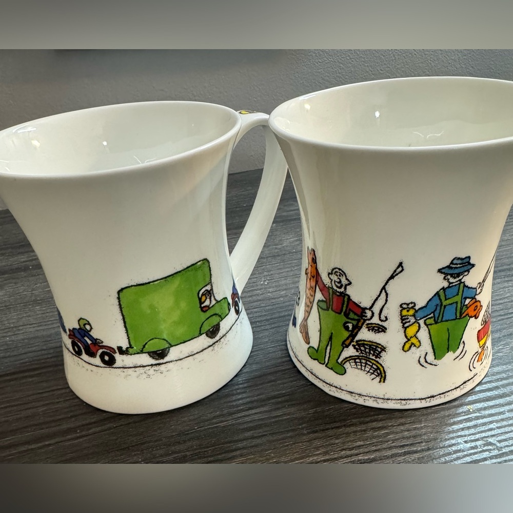 Set Hudson & Middleton : SPORTSWISE & STREETWISE  BONE CHINA MUGS